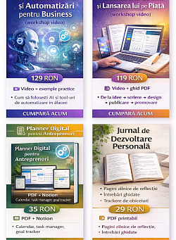 Cursuri video, Plannere & Jurnale